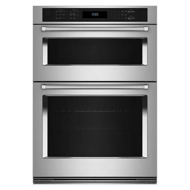 Stainless Steel 30" Combination Wall Oven in Black