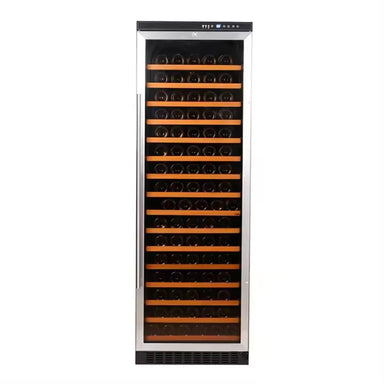 Our compressor wine fridge can hold up to 166 bottles in a single zone, making it perfect for both wine collectors and those looking to expand their collection.