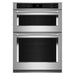 Stainless Steel 30" Combination Wall Oven in Black